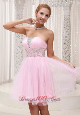 Lovely Baby Pink Prom / Cocktail Dress Mini-length 2013