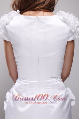 Beautiful Scoop Knee-Length White Prom Graduation Dress