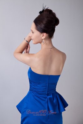 Strapless Mini-length Ruched Prom Dress for Party