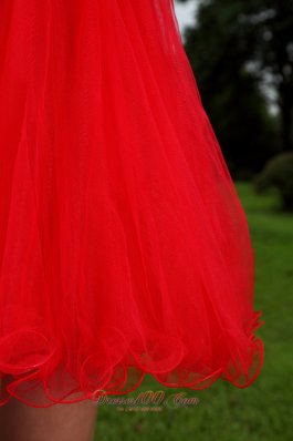 Mini-length Red Princess Prom Evening Dress 2013