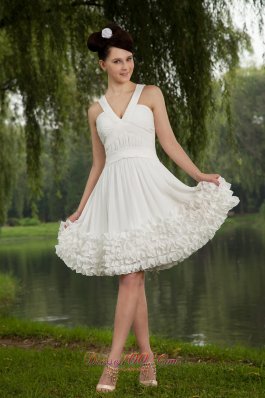 Ruch Mini-length White Prom Homecoming Dress for Cheap