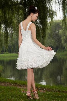 Ruch Mini-length White Prom Homecoming Dress for Cheap