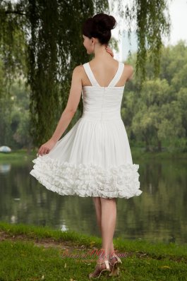 Ruch Mini-length White Prom Homecoming Dress for Cheap