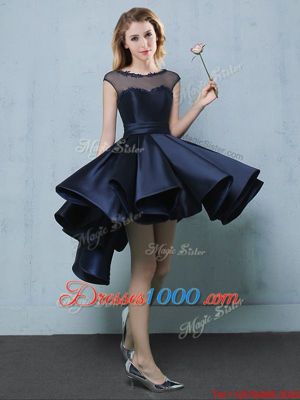 Cap Sleeves Appliques Lace Up Dama Dress for Quinceanera