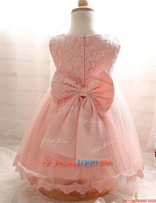 Wonderful Scoop Sleeveless Lace Zipper Party Dresses