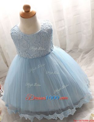 Wonderful Scoop Sleeveless Lace Zipper Party Dresses