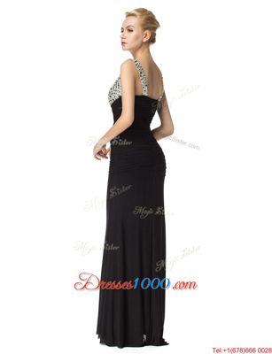 Straps Sleeveless Chiffon Prom Evening Gown Beading Zipper