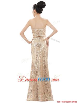 Sleeveless Zipper Floor Length Appliques Prom Dress
