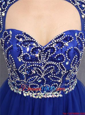 Stylish Sleeveless Beading Zipper Prom Evening Gown