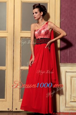 Sleeveless Beading Side Zipper Homecoming Dress