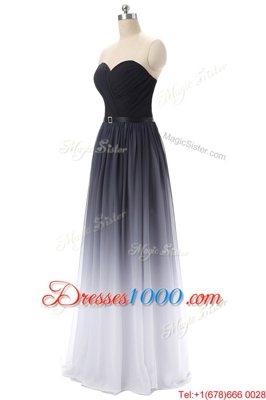 Black Sleeveless Chiffon Lace Up Homecoming Dress for Prom and Party