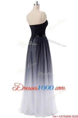 Black Sleeveless Chiffon Lace Up Homecoming Dress for Prom and Party