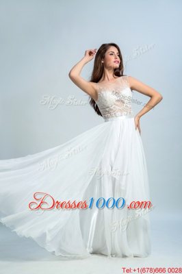 Sleeveless Zipper Floor Length Lace