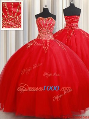 Best Selling Floor Length Hot Pink 15 Quinceanera Dress Organza Sleeveless Beading and Ruffles
