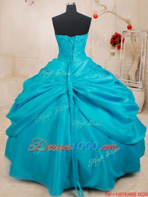 Pick Ups Red Quinceanera Gown Sweetheart Sleeveless Court Train Lace Up