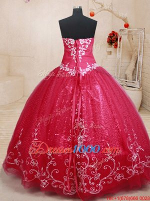 Lovely Scoop Royal Blue Ball Gowns Beading Quinceanera Dresses Lace Up Tulle Long Sleeves With Train