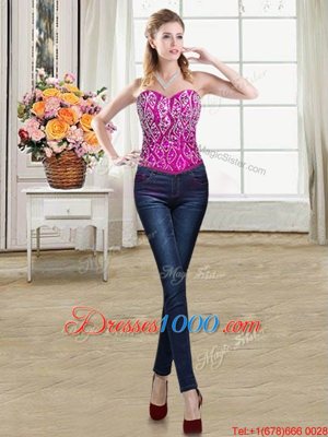 Clearance Four Piece Sleeveless Beading and Ruffles Lace Up 15 Quinceanera Dress