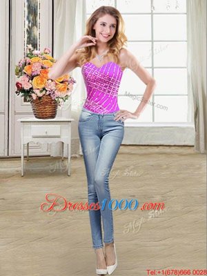 On Sale Four Piece Organza Sleeveless Floor Length Sweet 16 Dress and Beading and Ruffles