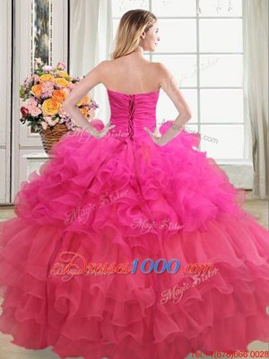 Designer Floor Length Lace Up Sweet 16 Quinceanera Dress Multi-color and In for Military Ball and Sweet 16 and Quinceanera with Beading and Ruffles and Ruffled Layers and Sequins