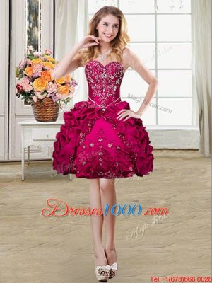 Designer Four Piece Sleeveless Beading and Embroidery Lace Up Sweet 16 Quinceanera Dress