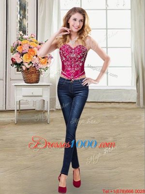 Designer Four Piece Sleeveless Beading and Embroidery Lace Up Sweet 16 Quinceanera Dress