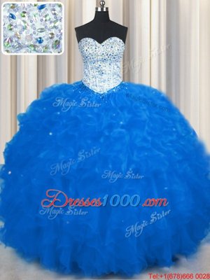 Most Popular Sleeveless Lace Up Floor Length Appliques and Ruffles Quinceanera Dresses