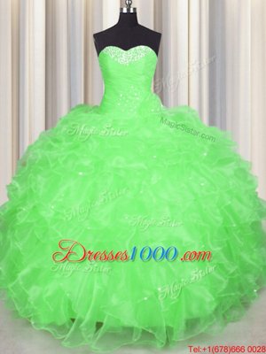 Floor Length Ball Gowns Sleeveless Ball Gown Prom Dress Lace Up