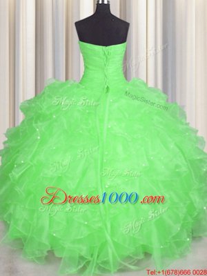 Floor Length Ball Gowns Sleeveless Ball Gown Prom Dress Lace Up