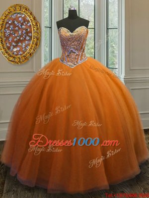 Straps Straps Organza Sleeveless Floor Length Quince Ball Gowns and Beading and Ruffles