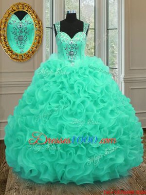 Nice White and Purple Quince Ball Gowns Military Ball and Sweet 16 and Quinceanera and For with Beading and Ruffles Sweetheart Sleeveless Lace Up