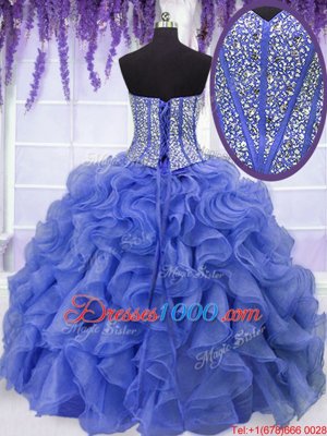 Low Price Three Piece Pick Ups Ball Gowns Quinceanera Dress Green High-neck Organza Sleeveless Floor Length Lace Up