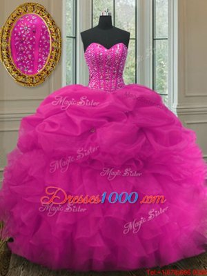 Best Selling Baby Pink Sleeveless Tulle Lace Up Quinceanera Gowns for Military Ball and Sweet 16 and Quinceanera