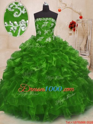 Cheap Lace Up Sweet 16 Dress Beading and Appliques Sleeveless Floor Length