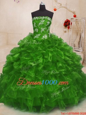 Cheap Lace Up Sweet 16 Dress Beading and Appliques Sleeveless Floor Length