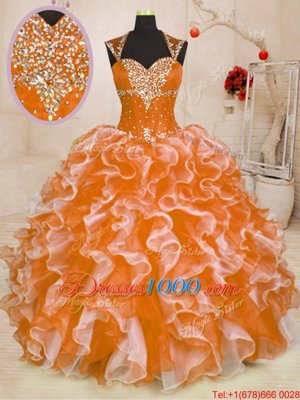 Adorable Floor Length Ball Gowns Sleeveless Multi-color Sweet 16 Quinceanera Dress Lace Up