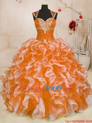 Adorable Floor Length Ball Gowns Sleeveless Multi-color Sweet 16 Quinceanera Dress Lace Up