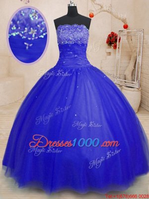 Eye-catching Sleeveless Beading Lace Up Quinceanera Gown