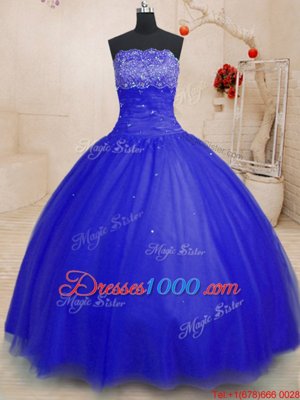Eye-catching Sleeveless Beading Lace Up Quinceanera Gown