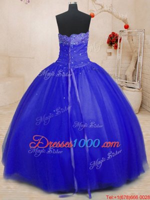 Eye-catching Sleeveless Beading Lace Up Quinceanera Gown