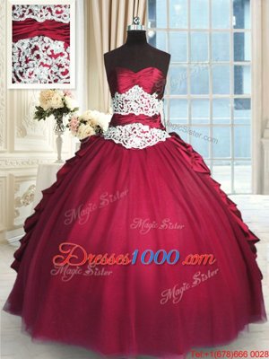 Dramatic Floor Length Turquoise Sweet 16 Dresses Organza Sleeveless Beading and Appliques and Ruffles