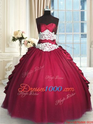 Dramatic Floor Length Turquoise Sweet 16 Dresses Organza Sleeveless Beading and Appliques and Ruffles