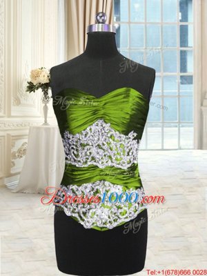 Ball Gowns Quinceanera Dress Olive Green Sweetheart Taffeta and Tulle Sleeveless Floor Length Lace Up