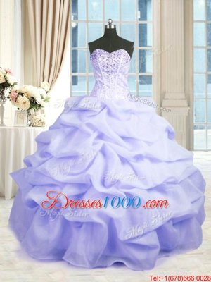 Top Selling Champagne Sweetheart Neckline Beading and Ruffles 15 Quinceanera Dress Sleeveless Lace Up