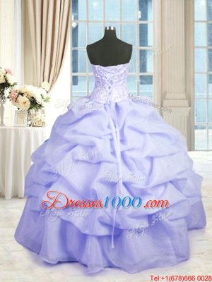 Top Selling Champagne Sweetheart Neckline Beading and Ruffles 15 Quinceanera Dress Sleeveless Lace Up