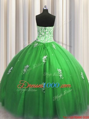 Elegant Floor Length Lace Up 15 Quinceanera Dress for Military Ball and Sweet 16 and Quinceanera with Beading and Appliques
