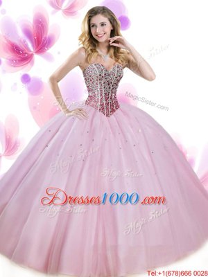 Aqua Blue Quinceanera Gowns Military Ball and Sweet 16 and Quinceanera and For with Beading Sweetheart Sleeveless Lace Up