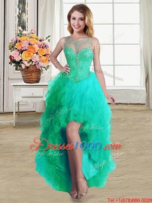Discount Aqua Blue Cocktail Dress Prom and Party and For with Beading Sweetheart Sleeveless Lace Up