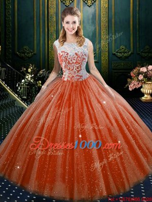 New Arrival Royal Blue Sleeveless Floor Length Lace Zipper Quinceanera Gown