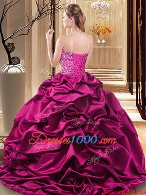 Fabulous Multi-color Organza and Taffeta Lace Up Sweetheart Sleeveless Floor Length 15th Birthday Dress Beading and Ruffles