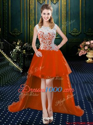 Four Piece Sleeveless Beading and Lace Zipper Quinceanera Gowns